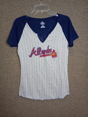 Majestic Atlanta Braves Freddie Freeman #5 T-shirt Women Medium MLB Baseball - Image 1 of 4