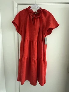 NWT Lark Grey Women’s Red Dress Sz M - Picture 1 of 12