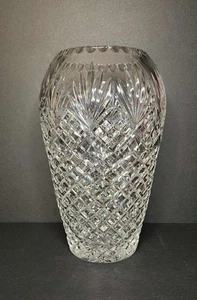 Große 11" Bleikristallglas Blumenvase - Bild 1 von 3