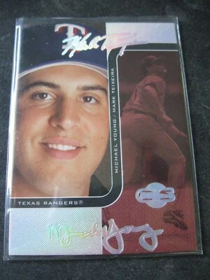 MARK TEIXEIRA/MICHAEL YOUNG 2006 Topps Co-Signers Changing Faces HYPER SILVER/25 - Image 1 of 3