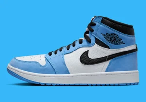 Nike Air Jordan 1 High G Golf University Blue UNC DQ0660-400 / 6 Men = 7.5 Women - Picture 1 of 8