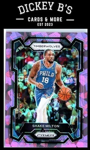 2023-24 Panini Prizm Prizms Pink Ice #215 Shake Milton Minnesota Timberwolves - Bild 1 von 2
