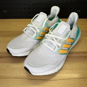 Adidas Ultraboost 22 Flash Orange Mint Rush GX5463 Men’s Size 8 / Women’s 9.5 - Picture 1 of 11