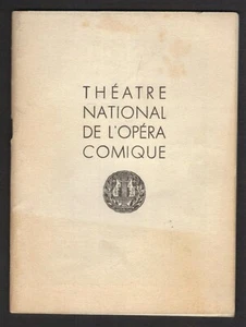 1959 French Program THEATRE NATIONAL DE L'OPERA COMIQUE The Barber of Seville - Picture 1 of 5