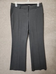 Ann Klein Wool Blend Classic Suit Dress Pants Womens 10 Petite Gray Wide Leg - Picture 1 of 7