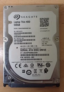 HARD DISK SEAGATE 500GB ST500LT012 2,5" 16MB 5400RPM Guasto, solo ricambi - Imagen 1 de 2