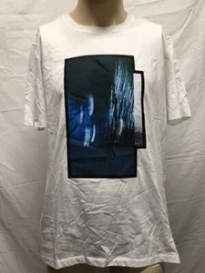 Men's NWT Hugo Boss Dinge Tee White Print Short Sleeve T-Shirt Size XXL - Picture 1 of 7