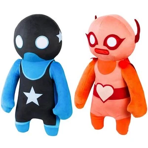 Gang Beasts Red and Blue Wrestler Plush 2pk 12" Character Doll Gaming Figure - Picture 1 of 5