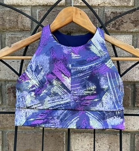 Athleta Girl x Simone Biles Use Your Voice SB Reversible Midi Bra Size L/12 - Picture 1 of 8