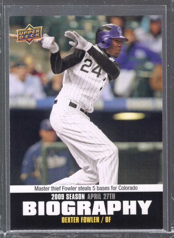 2010 Upper Deck Baseball Season Biography #SB25 Dexter Fowler - Image 1 of 2