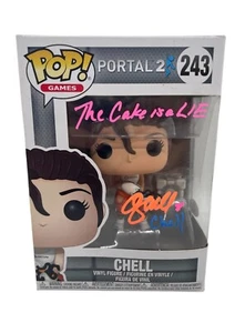Alesia Glidewell Signed Funko Pop 243 Portal 2 Chell Authentic Autograph JSA COA - Picture 1 of 8