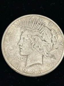 1923 S US Peace Silver Dollar 90% Silver - Picture 1 of 8