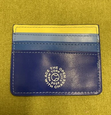 Portatarjetas de crédito US Open Tennis 2024 Chase amarillo NUEVO coleccionable Foto 1 de 4