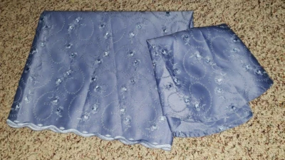 2 PC SET ALTAR TABLE COVER RUNNER 54" X 21" HAND MADE USED IN CHURCH PRETTY CHIC - Image 1 of 4