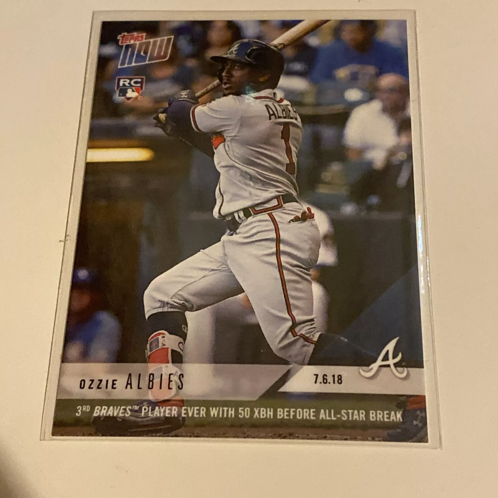 2018 Topps Now Ozzie Albies RC #418 Braves
