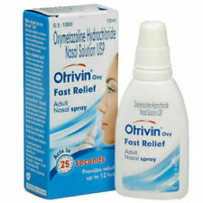 12 x Otrivin Oxy Fast Relief Adult Nasal Spray Drops 10 ml Pack of 12