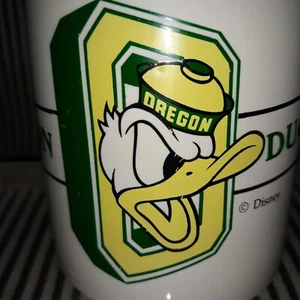 Vintage Disney UofO UNIVERSITY OF OREGON EUGENE ENTEN DONALD ENTE KAFFEEBECHER TASSE - Bild 1 von 8