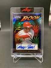 Johnny Bench 2023 Leaf Vibrance Temple of Boom Auto Autograph #3/6