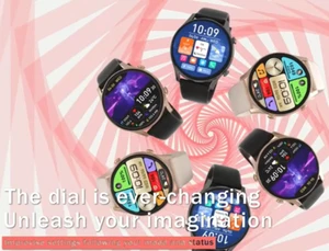 Super AMOLED Smart Watch BP Health Monitor Answer Make Call  Always On Display - Afbeelding 1 van 6