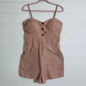 Mameluco Active USA Estampado Rayas Marrón y Blanco Talla L - Imagen 1 de 9