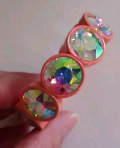 MICHAEL KORS METAL  AND RHINESTONE BRACELET - Picture 1 of 3