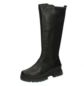 Botas Largas Informales Gruesas Damas R-Evolution by Rieker ""W0391"" de Cuero Negro - Imagen 1 de 18