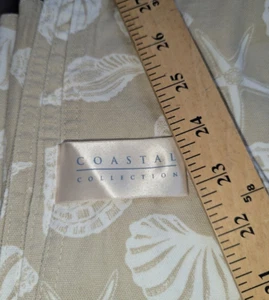 Coastal Collection Tablecloth approx. 60" x 77" Seashells Nautical Beach Theme - Picture 1 of 8