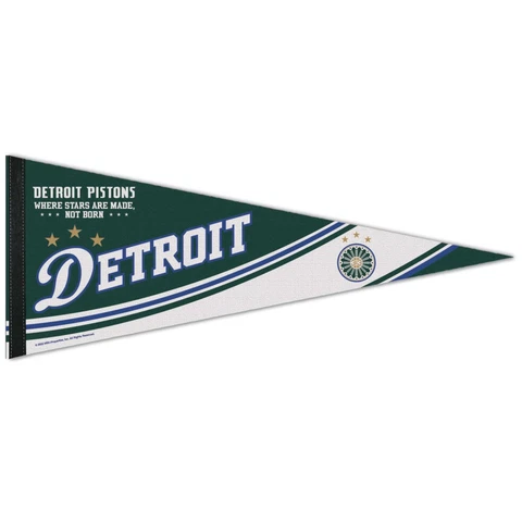 WinCraft Detroit Pistons 12" x 30" 2022/23 City Edition Premium Pennant Cover