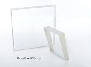 Bastidor de banco mina concept acero plano blanco 80° inclinación B 80 F W (2 piezas) - Imagen 1 de 3
