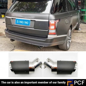 For Land Rover Range Rover13-17 Stainless Rear Exhaust Muffler Tip End Pipe Trim - Picture 1 of 8