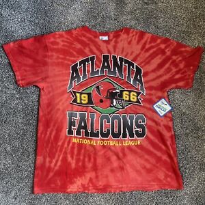 Atlanta Falcons NFL '47 Brand Red Tie Dye Vintage Tubular Shirt Tee Men’s XL