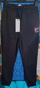FILA Hobbs Logo Fleece Joggers in Black, Junior Size 12-13 Years - Picture 1 of 4