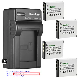 Kastar Battery AC Wall Charger for VIVITAR Vivicam x30 x60 DP8330 DP8300 DS8330 - Picture 1 of 11