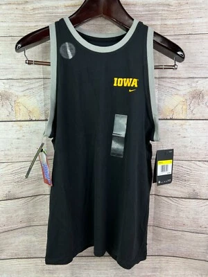 NEW Nike Women's University of Iowa Hawkeyes Tank Top Black & Gold Sleeveless - Image 1 of 4