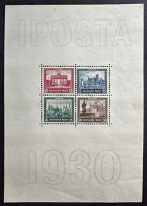 Deutschland 1930 Sc# B33 Block postfrisch Berlin Philatelie Expo Architektur - Bild 1 von 2