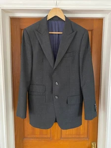 SUITSUPPLY Washington Extra Slim Fit Blazer Jacket Size 38 R Grey Super 110 Wool - Picture 1 of 13