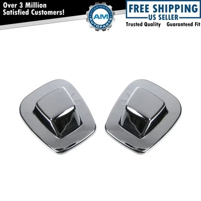 Juego de pares de lentes cromados de matrícula trasera para camioneta Chevy Tahoe C/K Foto 1 de 4