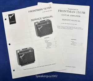Original Fender Frontman 15 / 15R Guitar Amplifier Service Manual - Picture 1 of 1