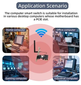 EWeLink Smart Computer Power Control Switch PCI-E Wi-Fi 2.4G PC Controller - Afbeelding 1 van 15