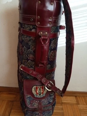 Bolsa de golf vintage MacGregor de cuero flores ¡RARA!!!!! Foto 1 de 4