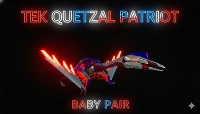 TEK QUETZAL TOP STATUS BABY PAIR ARK ASCENDED PVE OFFICIAL PC/XBOX/PS5 - Image 1 of 3