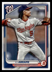2024 Bowman #26 CJ Abrams Washington Nationals Baseball Card - Picture 1 of 2