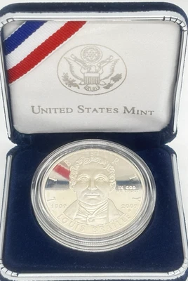 2009-P Louis Braille Bicentennial Commemorative Silver Dollar Mint State #14322 - Image 1 of 4