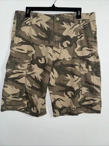 Vintage Y2K Airwalk Camo Cargo Jorts Shorts Baumwolle Cargo Grunge Skater Gr. 34 - Bild 1 von 7