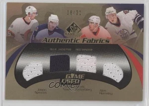 2003-04 SP Game Used Edition Gold /21 Henrik Zetterberg Jason Spezza Ales Hemsky - Picture 1 of 3
