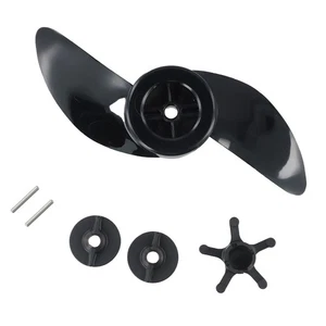 Watersnake Electric Motor Propeller Easy Install Black Color 24cm Diameter - Picture 1 of 18