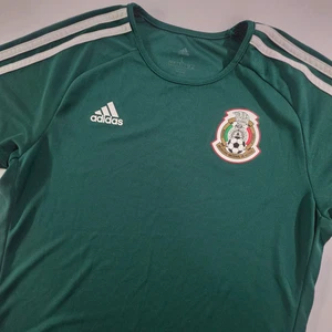 Adidas Mens Soccer Football Jersey Green 2018 Fifa World Cup Mexico Size Large - Picture 1 of 7