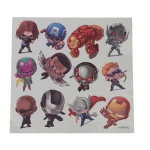 Sheet of 12 Marvel Avengers Savvi Temporary Tatoos 2015 Thor Iron Man Vison - Picture 1 of 3