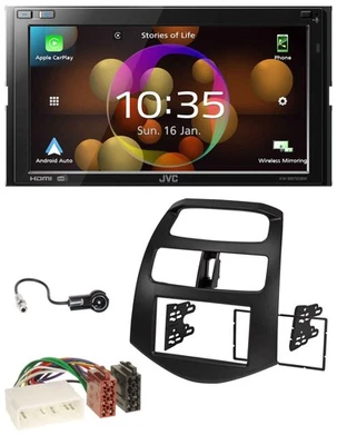JVC DAB MP3 2DIN Bluetooth USB Autoradio für Chevrolet Spark KLM 2012-2013 - Bild 1 von 4