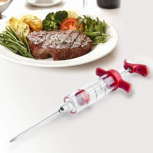 Food Marinade Meat Injector Flavor Syringe, Beef, Poultry, Turkey, Chicken, BBQ - Picture 1 of 4